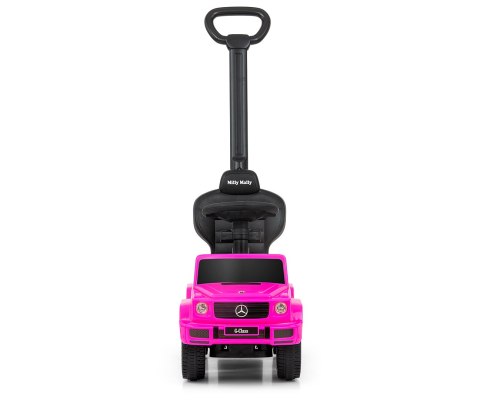 Jeździk auto Autko dla dzieci pchacz   z rączką MERCEDES G350d Pink