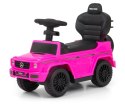 Jeździk auto Autko dla dzieci pchacz   z rączką MERCEDES G350d Pink