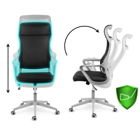 Fotel biurowy z mikrosiatki Sofotel Labi czarny