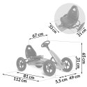 Gokart dziecięcy na pedały RK-592 czerwony