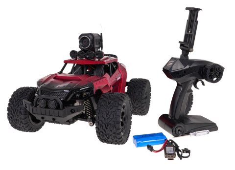 Samochód auto  samochód zdalnie sterowany  MEGA Crawler PIONEER Czerwony