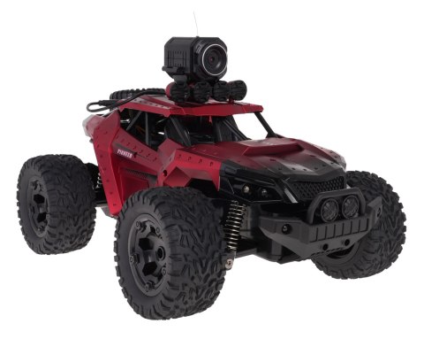 Samochód auto  samochód zdalnie sterowany  MEGA Crawler PIONEER Czerwony
