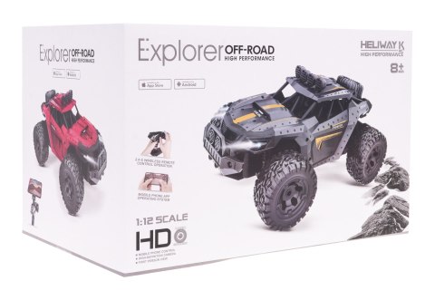 Samochód auto  samochód zdalnie sterowany  MEGA Crawler PIONEER Czerwony