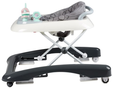 Chodzik jeździk edukacyjny pchacz 2w1 - Special Czarno-Biały ECOTOYS