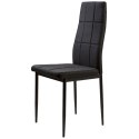 Krzesła tapicerowane do jadalni i salonu 4szt czarne