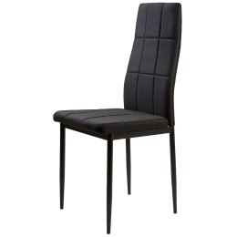 Krzesła tapicerowane do jadalni i salonu 4szt czarne