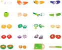 Drewniane warzywa do krojenia 20szt ECOTOYS