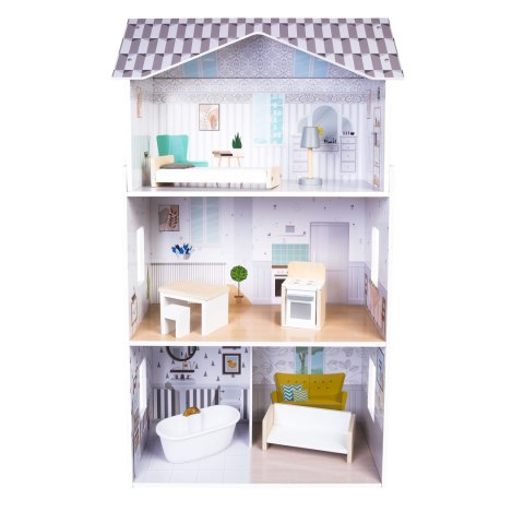 Domek dla lalek z meblami Rezydencja Grace ECOTOYS Domek dla lalek z meblami Rezydencja Grace ECOTOYS