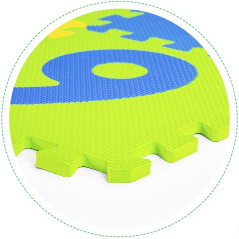 Duża mata piankowa EVA dla dzieci litery cyfry 178x178 cm 36 el. 