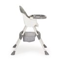 Fotelik krzesełko do karmienia 2w1 pasy 5 punktowe  gray