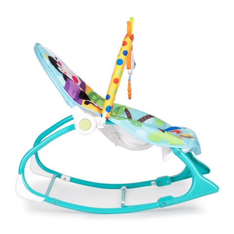 Bujaczek leżaczek 2w1 wibracje z dźwiękami zabawki regulacja 