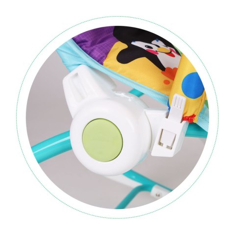 Bujaczek leżaczek 2w1 wibracje z dźwiękami zabawki regulacja 