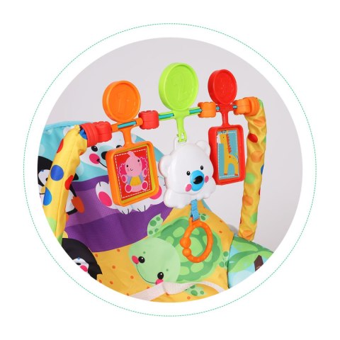 Bujaczek leżaczek 2w1 wibracje z dźwiękami zabawki regulacja 