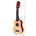 Gitara ukulele dla dzieci drewniana 4 struny nylonowe 