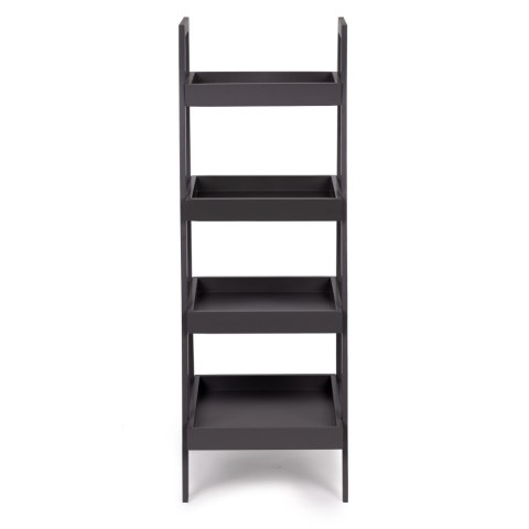Regał szafka nocna drabinka do łazienki i salonu 4 półki - Szary