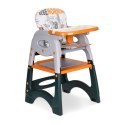 Krzesełko do karmienia 2w1 fotelik stolik dla dzieci 
