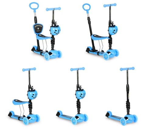 Hulajnoga trójkołowa balansowa led 5w1 biedronka ECOTOYS Hulajnoga trójkołowa balansowa led 5w1 biedronka ECOTOYS