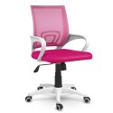 Fotel biurowy z mikrosiatki Sofotel Latok różowy