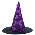 Kostium strój czarownica wiedźma 3 elementy fioletowy