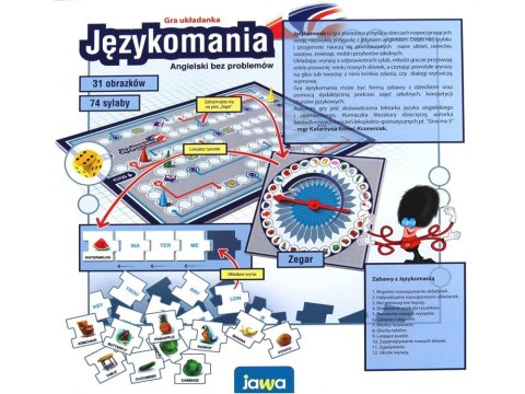 Gra układanka Językomania j.angielski JAWA GR0558 Gra układanka Językomania j.angielski JAWA GR0558