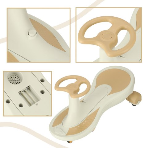 Jeździk grawitacyjny świecące koła LED z muzyką grający max 120kg