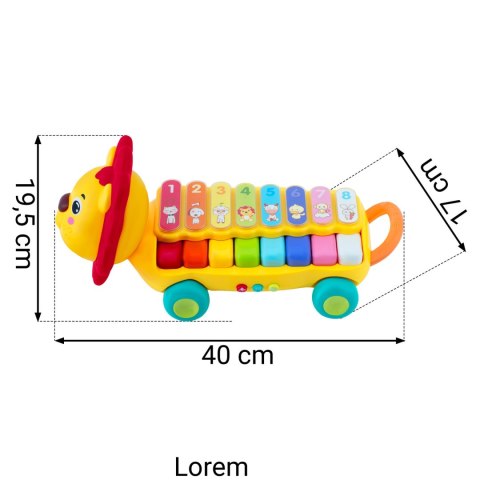 Zabawka edukacyjna Ksylofon lewek RK-740 Ricokids Zabawka edukacyjna Ksylofon lewek RK-740 Ricokids