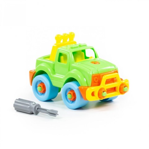 Kolorowy Samochód Jeep Ze Śrubokrętem