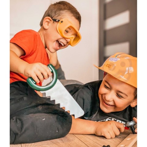 WOOPIE Zestaw Narzędzi dla Dzieci Zestaw Majsterkowicza Wiertarka Kask 20 el.