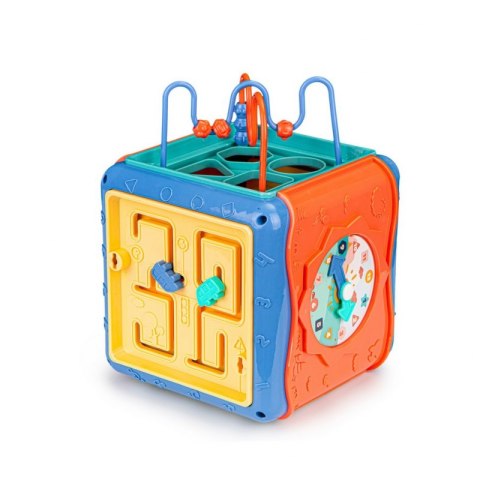 WOOPIE Kostka Edukacyjna 10w1 Interaktywna Sorter Labirynt 6 Ścian z Funkcjami