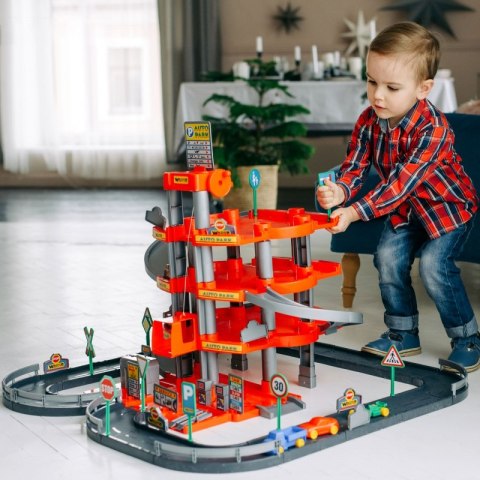 Wielki garaż Auto Park 3 auta Myjnia Tor 4 poziomy