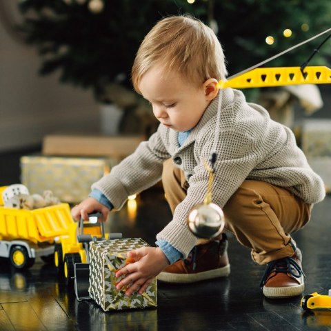 Zestaw Budowlany Dźwig Spychacz Ciężąrówka Wywrotka