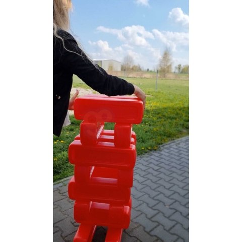 FEBER Mega Duże Klocki Jenga Wieża 18 klocków + kostka