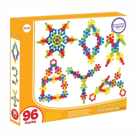 WOOPIE Zestaw Klocków Konstrukcyjnych Atom Cząsteczka 96 El.