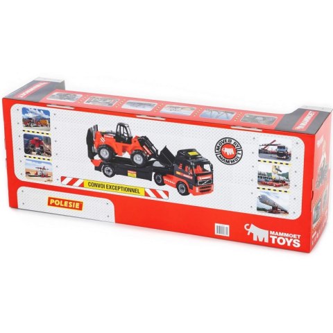 POLESIE Duża Ciężarówka z Przyczepą Laweta Holownik Koparka