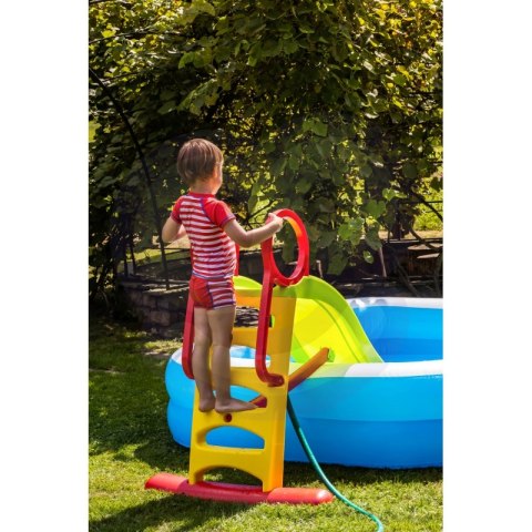 WOOPIE Duża Zjeżdżalnia Sunny 180 cm z Natryskiem Wodnym Ślizg Wodny