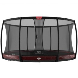 BERG Trampolina Elite InGround 380 cm z Siatką Safety Net Deluxe Czerwona