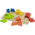 Drewniane Puzzle Dla Dzieci Nauka Kształtów Figury Geometryczne Masterkidz Montessori