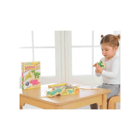 MASTERKIDZ Drewniane Puzzle Dinozaury