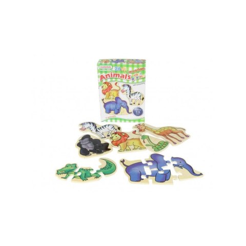 MASTERKIDZ Drewniane Puzzle Zwierzątka