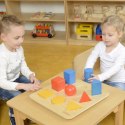 MASTERKIDZ Tablica Edukacyjna Nauka Kształtów Układanka Montessori