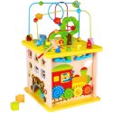 TOOKY TOY Ogromna Kostka Edukacyjna Las Pętla Motoryczna Wbijanka Sorter