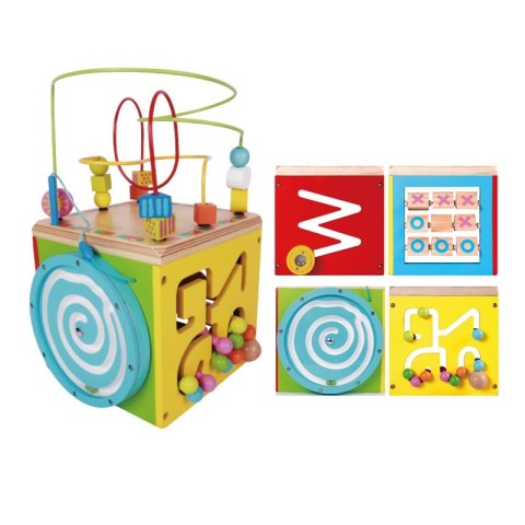CLASSIC WORLD Wielofunkcyjna Kostka Aktywności 5w1 Labirynt Pętla MONTESSORI