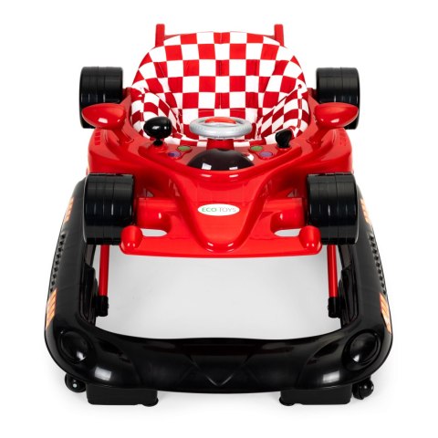 Chodzik dla dzieci Formuła 1 jeździk panel multimedialny dźwięki LED 