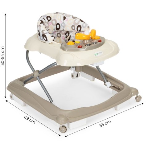 Chodzik dla dzieci jeździk panel multimedialny dźwięki led 