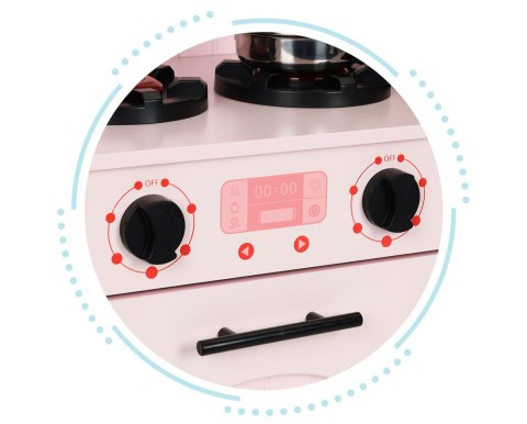 Drewniana kuchnia dla dzieci piekarnik palniki mikrofala akcesoria 