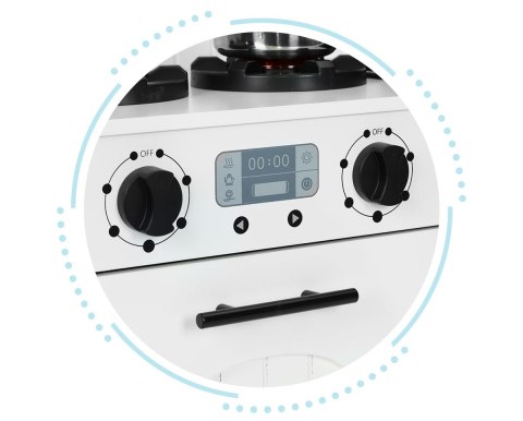 Drewniana kuchnia dla dzieci piekarnik palniki mikrofala akcesoria 