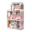 Duży domek dla lalek Barbie z kompletem mebelków 