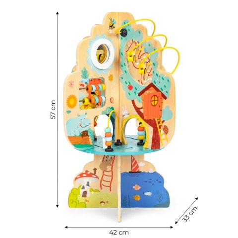 Zabawka edukacyjna dla dzieci drewniane drzewko wpierające rozwój +12m 