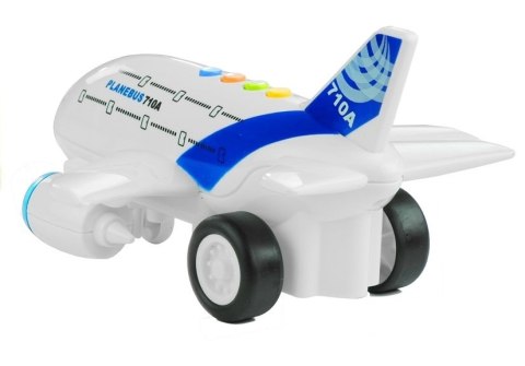 Duży Samolot z Napędem Świeci Gra Biały 1:120