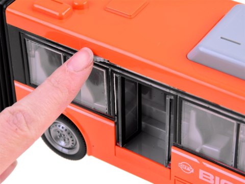 Długi AUTOBUS przegubowy 44cm światło ZA3833